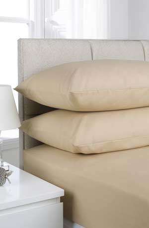 4 Piece Fitted Sheet -beige(queen)