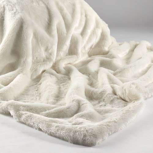 LUXURIOUS BED THROWS(cream)
