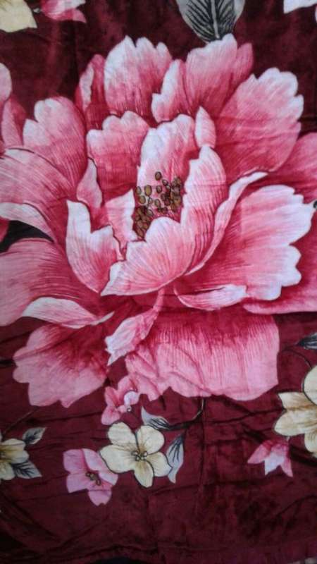 Luxurious Double Layer Blanket (pink floral)