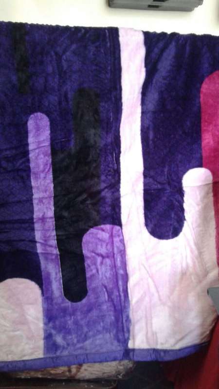 Luxurious Double Layer Blanket (purple)