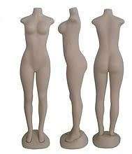 Full Body Mannequins Without Arms and Head (PLASTIC FEMALE MANNEQUIN)