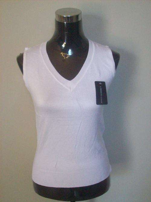 Ladies Sleevless Cardigan Jersey.