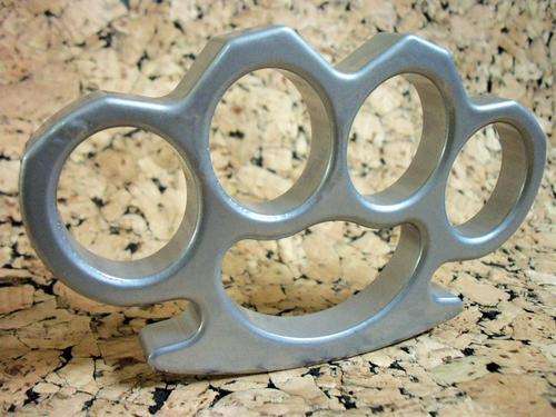 Steel Knuckle Duster - Gray