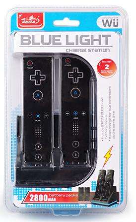 Wii Blue Light Charge Station In Black