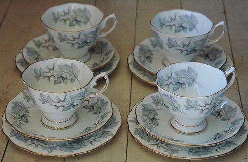 FOUR Royal Albert Trios - Flawless condition!!