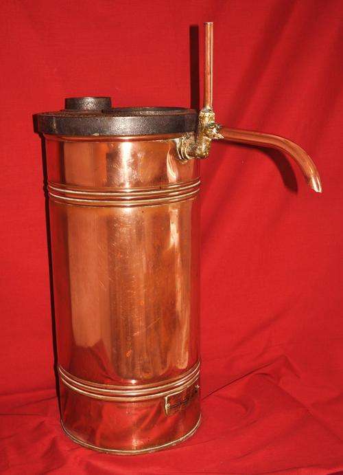 Vintage Copper Geyser - Hot Water Heater - Large - Stunning!