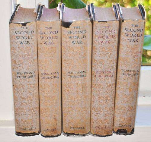 The Second World War by Winston Churchill - 5 Volume Set - 1948