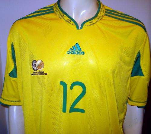 BAFANA BAFANA NEW SOCCER SHIRTS 2010 HOME MODISE AND PEINAAR IN STOCK
