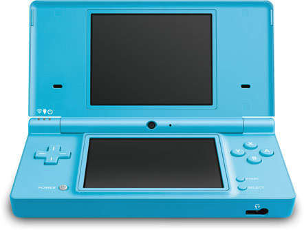 BRAND NEW NINTENDO DSI CONSOLE WITH 25 DSI GAMES BLUE