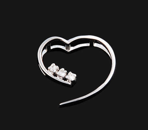 0.05 Cts VALENTINE SPECIAL REAL NATURAL DIAMOND PENDANT