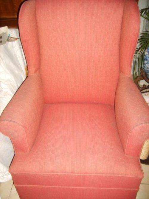 Upholstered Wingback Rocking Chair