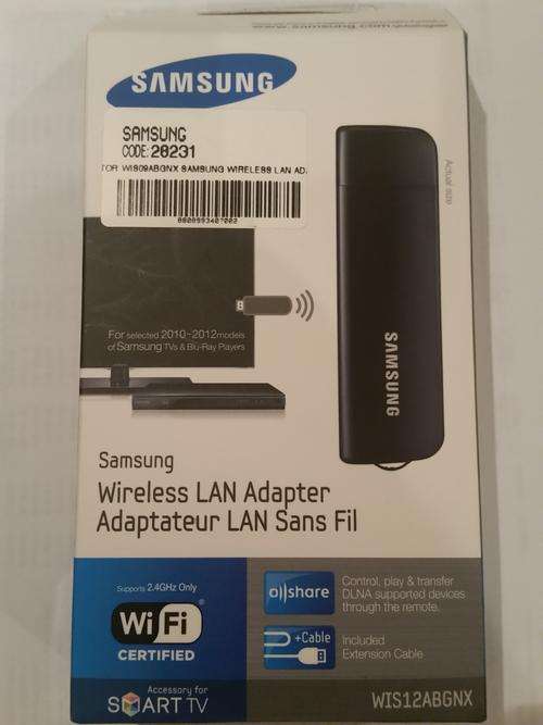 Samsung WIS12ABGNX (Wireless LAN Adapter for Samsung TV WIFI Smart TV AllShare)