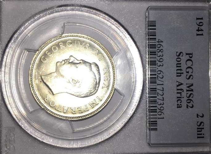 1941 Two Shillings PCGS MS62 Crazy Wed Sale!