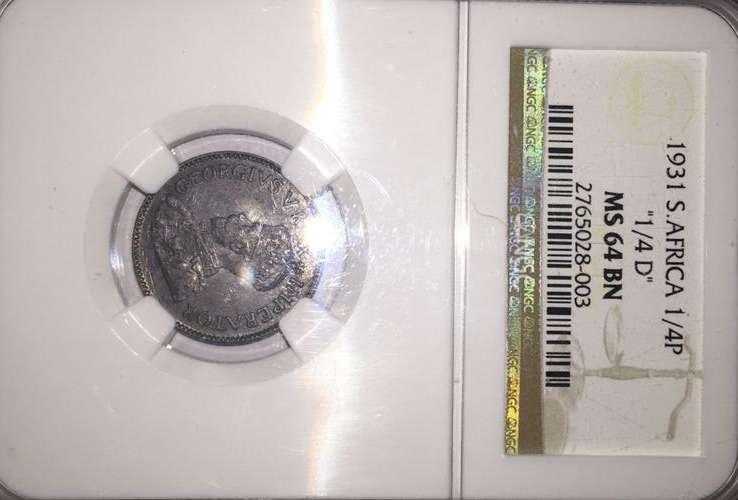 1931 1/4d NGC MS64BN SUID (RARE) Crazy Wed Sale!