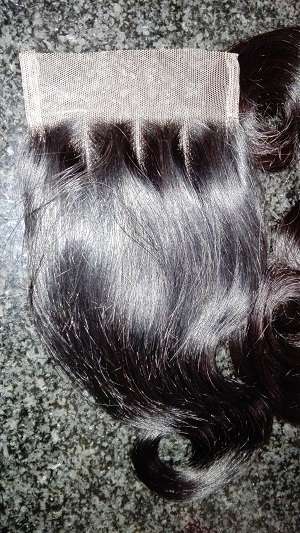 LOW Price*330g Peruvan Virgin Hair with Lace Closure 4lot 12inch //same day dispatch
