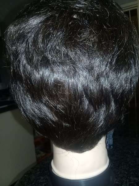 Human Hair Brazilian Wig Short style adjustable straps same day dispatch