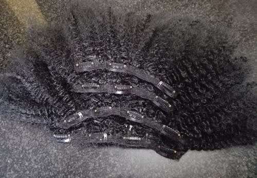 Kinky Clip In Curly Hair Looks Natural //same day dispatch