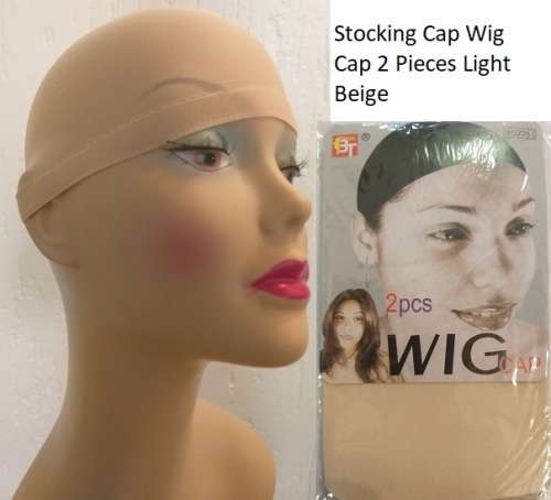Wig Cap Stocking Cap 2 pieces per pack Light Beige same day processing
