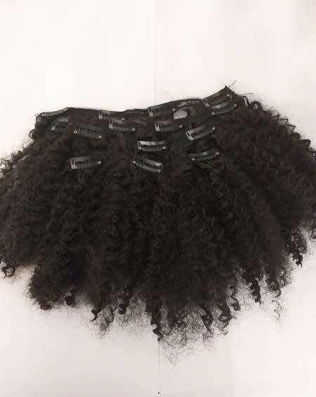 Kinky Clip In Curly Hair  #2 Looks Natural //same day processing