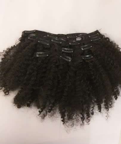 Kinky Clip In Curly Hair  #2 Looks Natural //same day processing