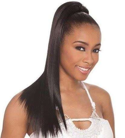 Ponytail Yaki Straight 22inch drawstring #2 colour available same day processing