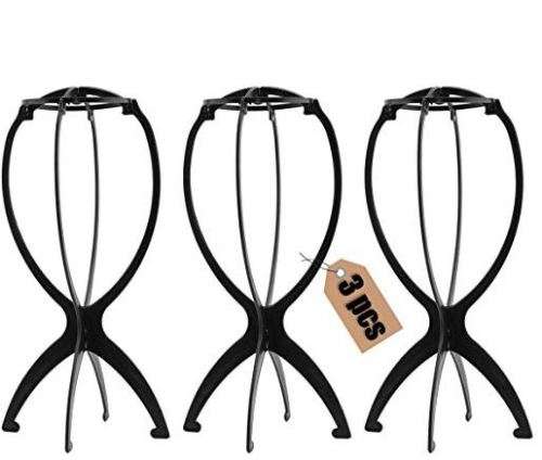 Wig Stand 3 packs Collapsible wig Stands