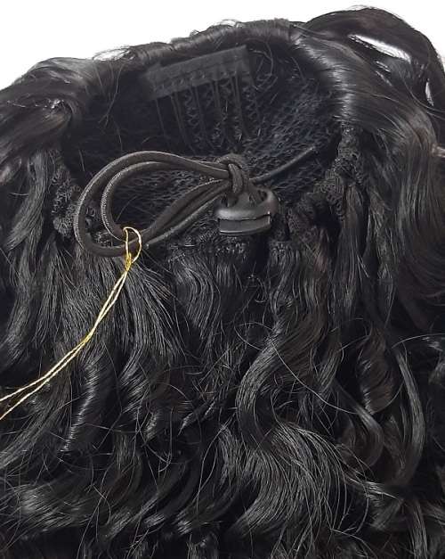 Curly Ponytail 18inch drawstring #1 colour available same day processing