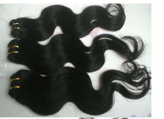 100% Brazilian hair  human hair weave 16"