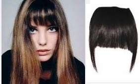 100% Human Hair bangs /fringe extensions/5 colours in stock/width 12cm length 15cm with two clips