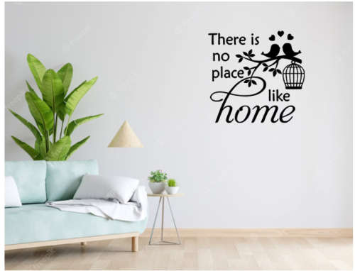 Theres no place like home Wall Vinyl Sticker