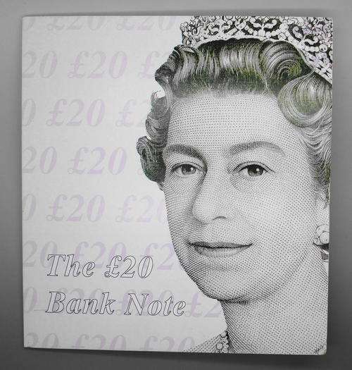 1991 BANK OF ENGLAND * TWENTY POUNDS * UNCUT PAIR   * LIMITED EDITION OF 1000 PAIRS * LOW NUMBER *