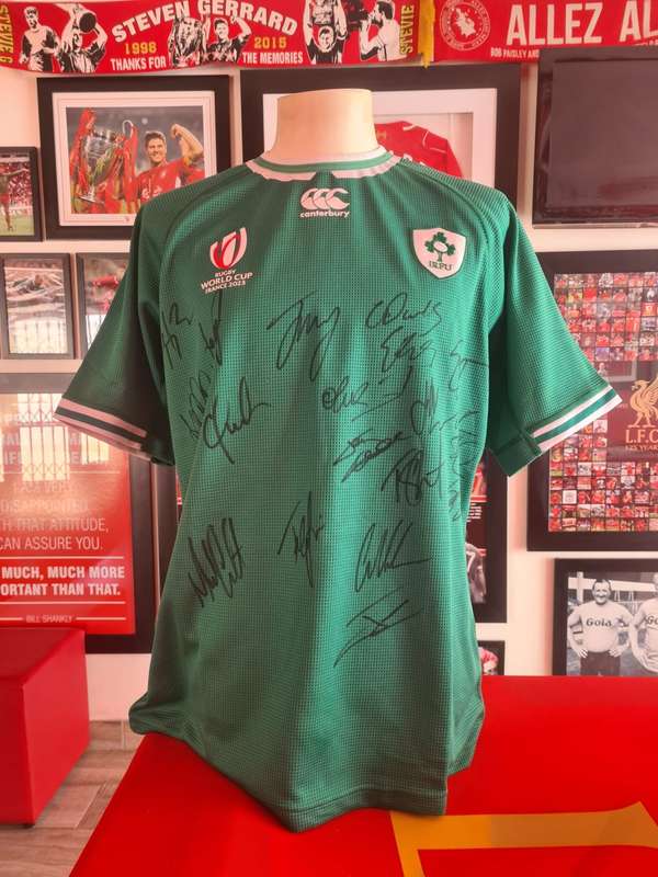 Ireland 2023 Rugby World Cup Team Signed Jersey