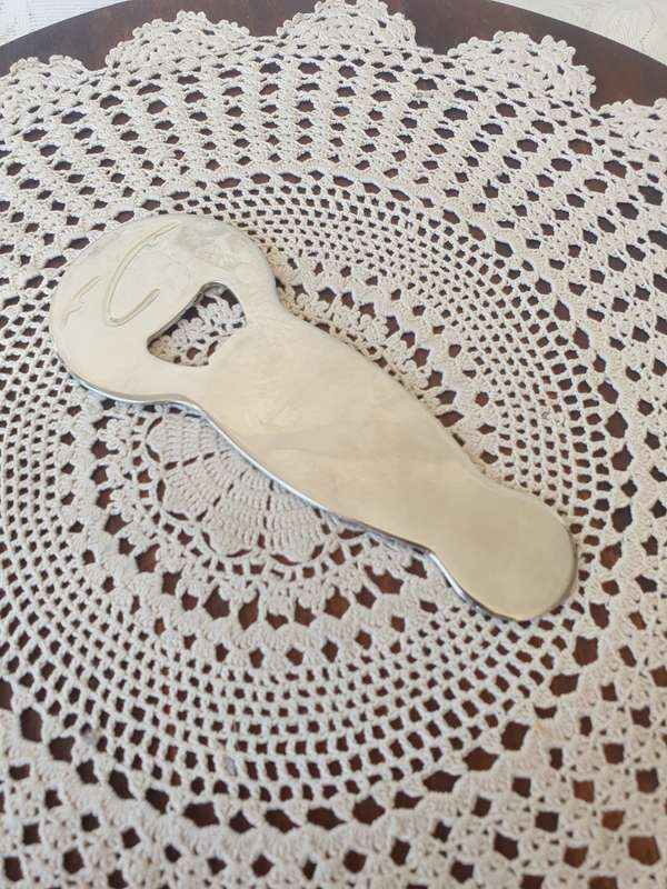 Carrol Boyes Large Serving Spoon & Bottle Opener Stainless Steel  Made in South Africa