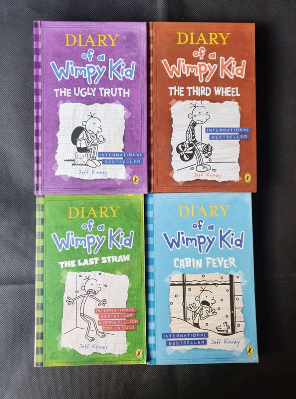 Diary of a Wimpy Kid Book Collection 4x Books
