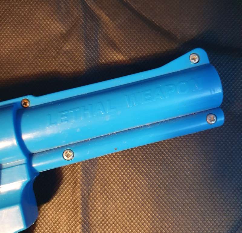 Vintage Kanomi The Justifier Blue Lethal Weapon Gun Controller & Orange Panther Pistol Controller