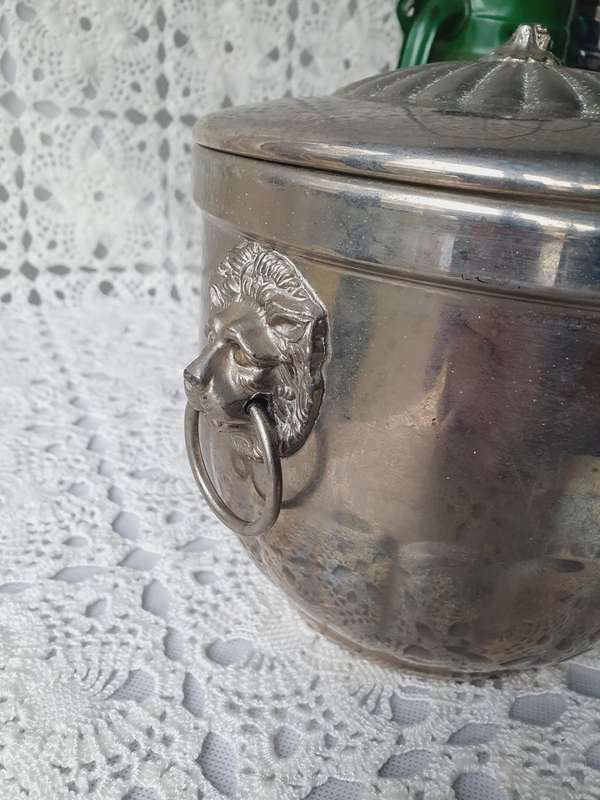 Vintage Ice Bucket, Oil Lantern, Army Water Bottle, Typo Mug & Bowl, Metal Coins and Light