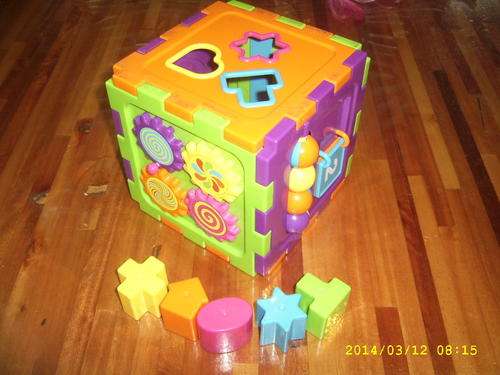 Multi-activity shape sorter for toddlers