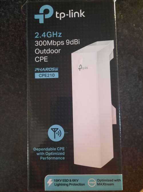 TP Link CPE210 2.4GHz 300Mbps 9dBi Outdoor CPE