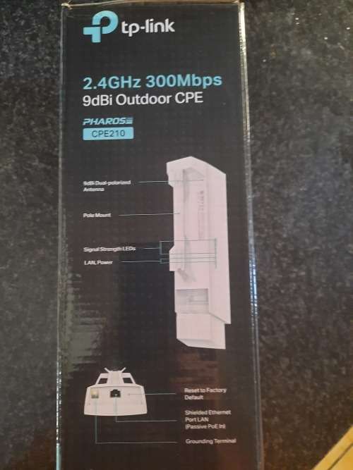 TP Link CPE210 2.4GHz 300Mbps 9dBi Outdoor CPE