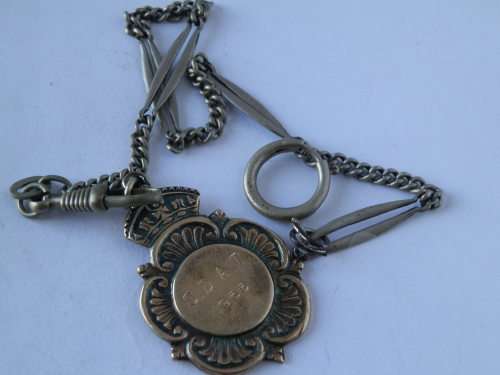 Vintage sterling silver fob - seven (7) days to pay