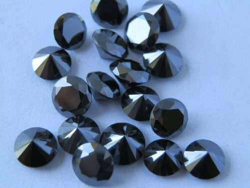 1.5 ct Black moissanite diamonds (2) - seven (7) days to pay