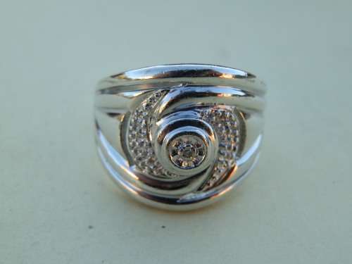 Sterling silver diamond ring - seven (7) days to pay