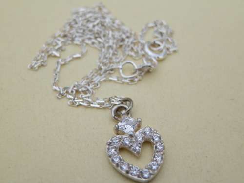 Sterling silver pendant and chain - thirty (30) days to pay