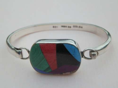 Stunning solid sterling silver bracelet - weight 40.7 g.