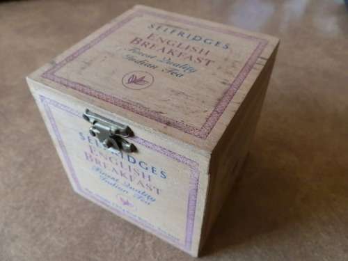Wooden tea caddy