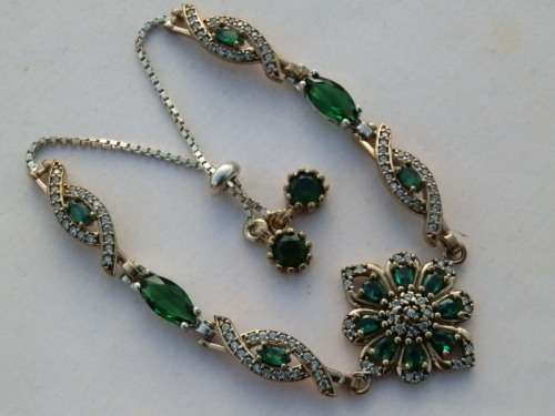 Sterling silver bracelet, 22.6 g.