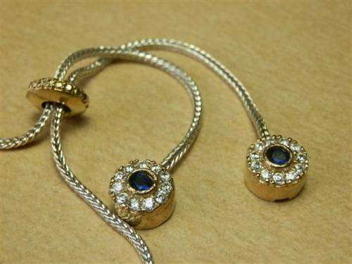 LATE ENTRY!!  Spectacular sterling silver ruby and blue sapphirebracelet - weight 18.46 g.