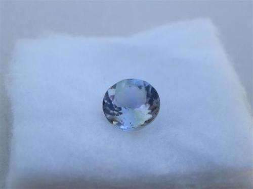 Radiant 1.15 ct blue Tanzanite round cut