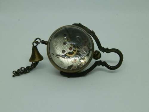 1882 - Unique antique Omega lady's globe wind-up pocket watch, marked 1882 - working