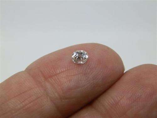 Sparkling rose cut natural diamond, approx .30 ct.  (No 2)